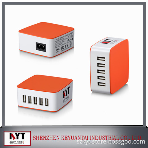 35W 5 port usb charger as smart mobile phone accessory,CUL,UL,SAA,ERP,CE,FCC,ROHS certified